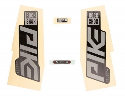 Набір наліпок RockShox PIKE SELECT+ 27/29 (Матовий Чорний/Срібний) SRAM