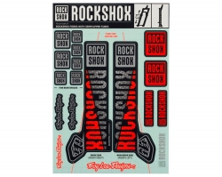 Наліпки RockShox Decal Kit TLD 35 мм Silver/Orange PIKE/Lyrik/Yari/Rev (Срібний/Помаранчевий) SRAM