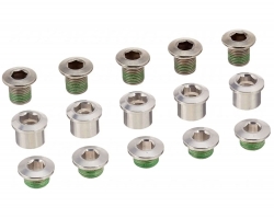 Комплект Болтів Зірки 5 шт Алюмінієвий/Сталь (Silver) Sram