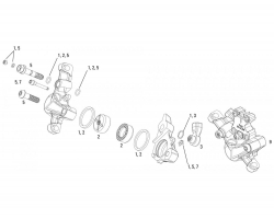 Сервисный Комплект Калипера Caliper Hardware Kit X0 Sram