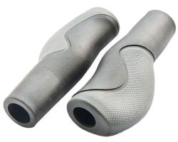 Грипсы NKG-1922 NEKO эргономичные, 128мм (Black/Grey) чёрный/серый