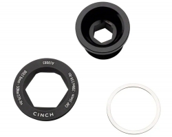 Болт в шатуни Cinch RACE FACE, M18x1.5, з ковпачком-знімачем, (Matte Black) матовий чорний