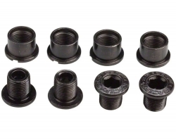 Комплект Бонків Race Face M8x8.5 Hex, алюмінієвий (4 Болти/4 Гайки) Black (Чорний)