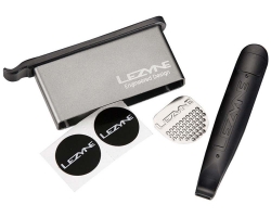 Набір латок Lezyne Lever Kit, з бортувальними лопатками, (Silver) сріблястий