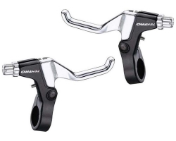 Тормозные ручки для BMX и детских велосипедов TEKTRO 316AG черный корпус, серебристый рычаг, пара