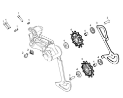 Лапка заднего переключателя TEKTRO RD-M350/T350, черный