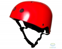 шолом дитячий Kiddimoto червоний металик, розмір M 53-58см