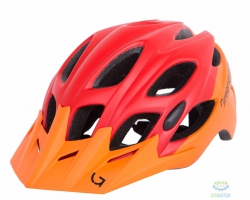 шолом Green Cycle Enduro розмір 54-58см помаранчево-Червоний матовий