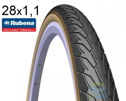 Покришка 700 X28C Rubena Flash V66 (28-622) Classic, Чорна/Беж.