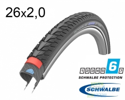 Покришка 26X2.00 (50-559) Schwalbe Marathon Gt Tour Dualguard Performance B/B+RT  Hs485 Ec, 67 EPI 34B