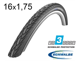 Покрышка 16X1.75 (47-305) Schwalbe Road Cruiser K-Guard B/B+RT Hs377 SBC, 50 EPI