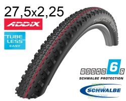 Покрышка 27.5X2.25 650B (57-584) Schwalbe Thunder Burt Snakeskin T-Easy Evolutoin Folding B/B-Sk Hs451 Addix Speed, 67 EPI Ek