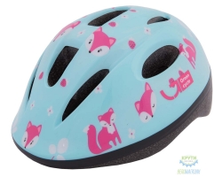 шлем детский Green Cycle Foxy размер 48-52см мятный/малиновый/Розовый лак