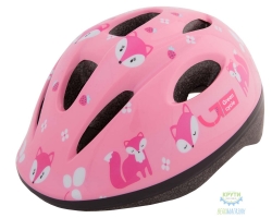 шлем детский Green Cycle Foxy размер 48-52см Розовый/малиновый/Белый лак