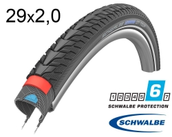 Покрышка 29X2.00 (50-622) Schwalbe Marathon Gt Tour Dualguard, Twinskin B/B+RT Hs485 Ec 67 EPI 35B
