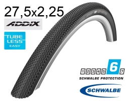 Покрышка 27.5X2.25 650B (57-584) Schwalbe G-One Allround Dd, Raceguard, Folding B/B-Sk+RT Hs473 Addix 67 EPI