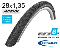 Покрышка 28X1.35 700X35C (35-622) Schwalbe G-One Allround Raceguard, Tle B/Cl-Sk Hs473 Addix 67 EPI