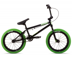 Велосипед 16 Stolen AGENT 16.25 2021 BLACK W/ NEON GREEN TIRES