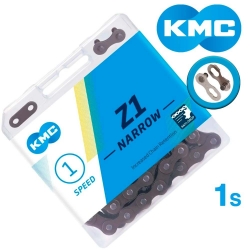 Ланцюг KMC Z1 Narrow 1-speed 112 links brown + замок