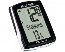 Велокомп'ютер Sigma Sport BC 14.16 провідний, чорний
