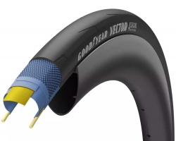 Покришка 700X25C (25-622) Goodyear Vector 4Seasons Tube Type, Folding, Black, 120Tpi