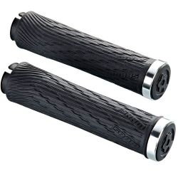Гріпси SRAM GS, 122 мм BLK CLP, з замками, SLV CLP