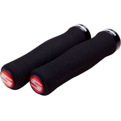Грипсы SRAMContour Foam 129 мм Black with Single Black Clamp and End Plugs, с замками