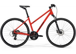 Велосипед 28 Merida CROSSWAY 10 (2025) women рама - W-XXS Matt Race Red (Black)