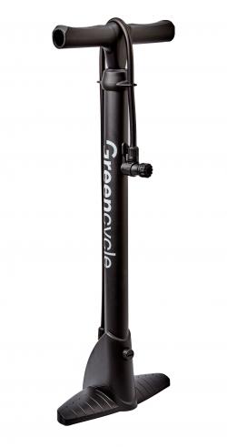 Насос напольный Green Cycle GPF-043 пластиковый корпус, без манометра, presta+schrader, 160psi