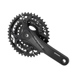 Комплект шатунів PROWHEEL ZEPHYR-601 (10S) 170mm, 42/32/24T black