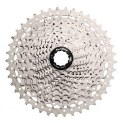 Касета 11-k 11-46T SUN RACE MS7 MTB, сталевий павук, Metallic Silver