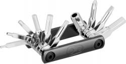Мультитул Crankbrothers F10+, 2/2.5/3/4/5/6/8мм, T25, Phillips #2, flat #1, металлический кейс с открывалкой, черный