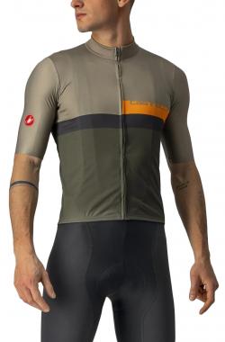 Джерсі Castelli Blocco кор рукав чоловіче зелене XL