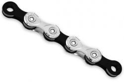 Цепь KMC X10 Silver/Black 10 скоростей 114 звеньев серебряный/черный + замок