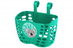 Кошик дитячий пластиковий на кермо KLS Buddy Коала, зелений-бірюза