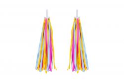 Кольорові стрічки (дощик) в ручку керма ONRIDE Shine 10 (рожевий/блакитний/жовтий)