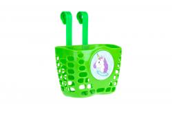 Кошик дитячий пластиковий на кермо ONRIDE Pony Mini зелений для велосипедів 12-14 