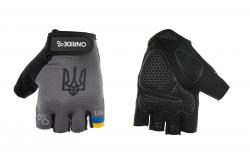 Рукавички ONRIDE Hold 20 UA Тризуб колір сірий розмір S