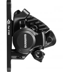 Механічне диск гальмо Shimano BR-RS305-F, FLAT MOUNT передній адаптер 140/160мм, колодка L03A RESIN PAD(W/FIN)