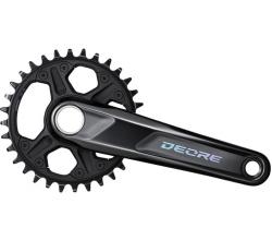 Шатуни Shimano FC-M6100-1 DEORE, інтегрована вісь, 165мм 32T 12-шв. CL-52мм без каретки