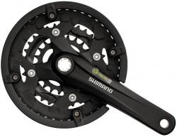 Шатуни Shimano FC-T4010 ALIVIO, 175мм, 44X32X22 9-шв., захист зірок, без каретки