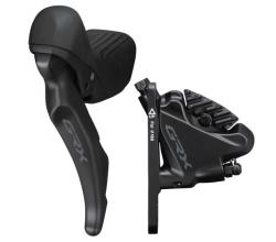 Тормоз гидравл диск Shimano RX610-2 GRX, передний (левая тормозная ручка BL-RX610, калипер BR-RX400, гидролиния 1000мм)