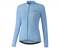 Велоджерсі жіноче Shimano Apice long sleeves утеплене, блакитне, розм. S