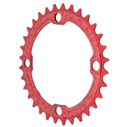 Зірка RACE FACE CHAINRING,NARROW WIDE,104X34,RED,10-12S