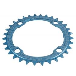 Зірка RACE FACE CHAINRING,NARROW WIDE,104X38,BLU,10-12S