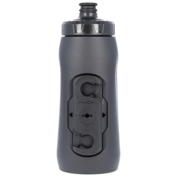 Фляга + Фляготримач MERIDA/FIDLOCK Matt Black, Glossy Black 620 ccm Bottle with connector