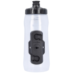 Фляга + Фляготримач MERIDA/FIDLOCK Transparent, Glossy Black 620 ccm Bottle with connector