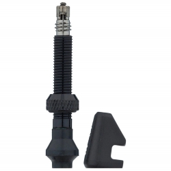 TUBELESS VALVE DT SWISS ALU BLACK CYL NUT 18-25MM