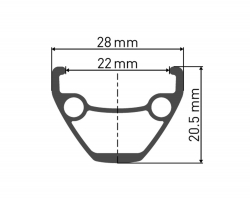 Обід DT SWISS U 533 27x22 DISK BRAKE 32отв.
