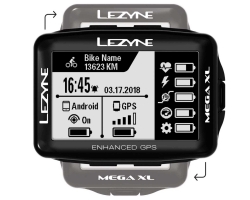 GPS компьютер LEZYNE MEGA XL GPS Чорний Y13